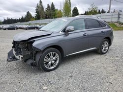 Salvage cars for sale from Copart Graham, WA: 2013 Lexus RX 350 Base