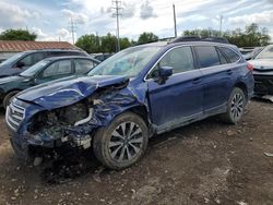 Salvage cars for sale from Copart Columbus, OH: 2017 Subaru Outback 2.5I Limited