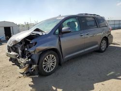 Salvage cars for sale from Copart Bakersfield, CA: 2017 Toyota Sienna XLE