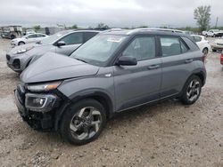 Salvage cars for sale from Copart Kansas City, KS: 2022 Hyundai Venue SEL