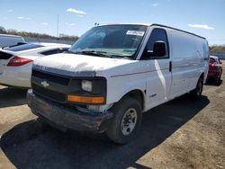 Salvage trucks for sale at New Britain, CT auction: 2003 Chevrolet Express G3500