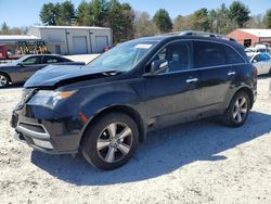 Salvage cars for sale at Mendon, MA auction: 2011 Acura MDX Technology
