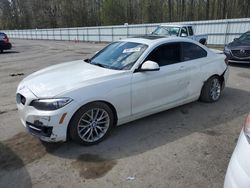 Salvage cars for sale from Copart Glassboro, NJ: 2016 BMW 228 XI Sulev