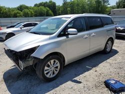 Salvage cars for sale from Copart Augusta, GA: 2017 KIA Sedona LX
