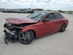 Salvage cars for sale from Copart West Palm Beach, FL: 2018 Mercedes-Benz C300