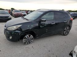 Salvage cars for sale at San Antonio, TX auction: 2015 Hyundai Tucson Limited
