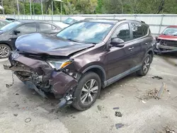 Salvage cars for sale from Copart Savannah, GA: 2017 Toyota Rav4 XLE