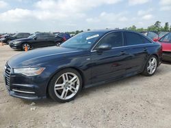 Salvage cars for sale at Houston, TX auction: 2016 Audi A6 Premium Plus