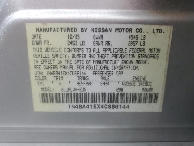 2004 Nissan Maxima SE