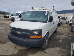 Salvage trucks for sale at Woodhaven, MI auction: 2013 Chevrolet Express G2500