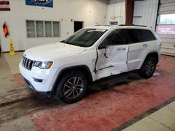 Salvage cars for sale at Angola, NY auction: 2017 Jeep Grand Cherokee Limited