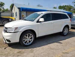 Salvage cars for sale from Copart Wichita, KS: 2017 Dodge Journey SXT