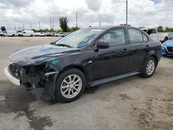 Salvage cars for sale at Miami, FL auction: 2010 Mitsubishi Lancer ES/ES Sport