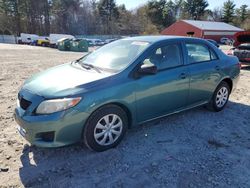 Salvage cars for sale at Mendon, MA auction: 2009 Toyota Corolla Base