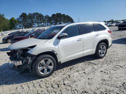 Toyota Highlander Limited salvage cars for sale: 2018 Toyota Highlander Limited