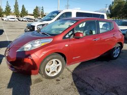 Salvage cars for sale from Copart Rancho Cucamonga, CA: 2011 Nissan Leaf SV