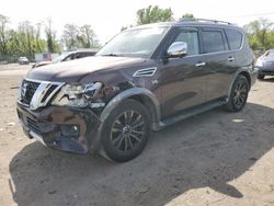 Salvage cars for sale at Baltimore, MD auction: 2018 Nissan Armada SV