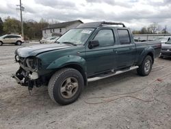 Salvage cars for sale at York Haven, PA auction: 2002 Nissan Frontier Crew Cab XE