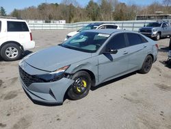 Salvage cars for sale at Assonet, MA auction: 2022 Hyundai Elantra SEL