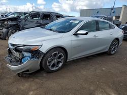 Salvage cars for sale from Copart Woodhaven, MI: 2021 Chevrolet Malibu LT