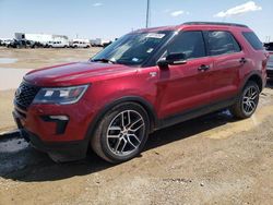 Salvage cars for sale at Amarillo, TX auction: 2018 Ford Explorer Sport