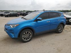 Salvage cars for sale from Copart San Antonio, TX: 2017 Toyota Rav4 HV Limited