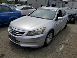 Salvage cars for sale at Vallejo, CA auction: 2012 Honda Accord LX