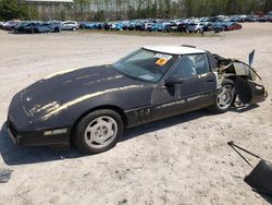 Salvage cars for sale at Charles City, VA auction: 1988 Chevrolet Corvette