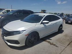 Salvage cars for sale at Grand Prairie, TX auction: 2021 Honda Civic Sport