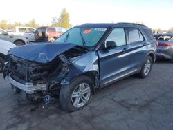 Salvage cars for sale at Woodburn, OR auction: 2020 Ford Explorer XLT