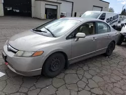 Salvage cars for sale from Copart Woodburn, OR: 2006 Honda Civic LX