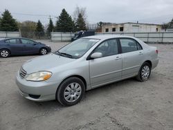Salvage cars for sale from Copart Albany, NY: 2004 Toyota Corolla CE