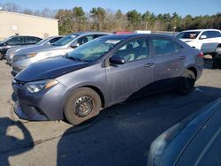 Salvage cars for sale from Copart Exeter, RI: 2016 Toyota Corolla L