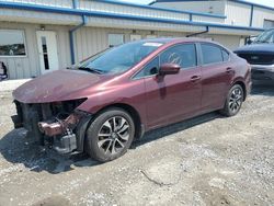 Salvage cars for sale from Copart Earlington, KY: 2015 Honda Civic EX