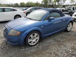 Salvage cars for sale from Copart Byron, GA: 2004 Audi TT