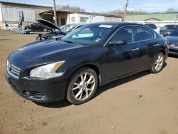 Salvage cars for sale at New Britain, CT auction: 2012 Nissan Maxima S