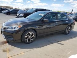 Salvage cars for sale from Copart Grand Prairie, TX: 2016 Honda Accord LX