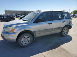 Salvage cars for sale at Wilmer, TX auction: 2003 Honda Pilot LX