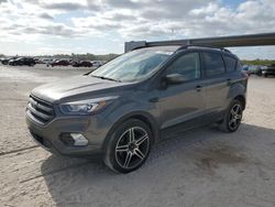 Salvage cars for sale from Copart West Palm Beach, FL: 2019 Ford Escape SEL
