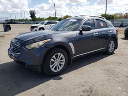 Salvage cars for sale from Copart Miami, FL: 2011 Infiniti FX35