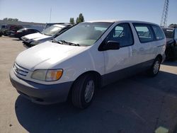 Salvage cars for sale at Hayward, CA auction: 2002 Toyota Sienna CE