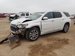 Salvage cars for sale at Amarillo, TX auction: 2018 Chevrolet Traverse Premier