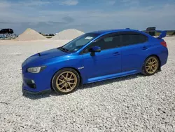 Salvage cars for sale at New Braunfels, TX auction: 2015 Subaru WRX STI Launch Edition