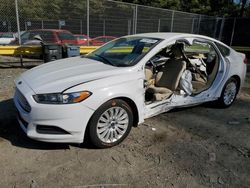 Salvage cars for sale from Copart Waldorf, MD: 2016 Ford Fusion SE Hybrid