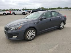 Salvage cars for sale from Copart Fresno, CA: 2015 KIA Optima LX
