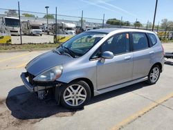 Honda FIT Sport salvage cars for sale: 2008 Honda FIT Sport