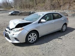 Salvage cars for sale at Marlboro, NY auction: 2015 Toyota Corolla L