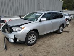 Salvage cars for sale from Copart West Mifflin, PA: 2013 Toyota Highlander Base