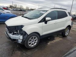 Salvage cars for sale from Copart Woodhaven, MI: 2022 Ford Ecosport SE