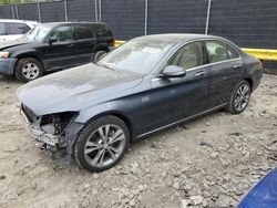 Salvage cars for sale at Waldorf, MD auction: 2016 Mercedes-Benz C 300 4matic